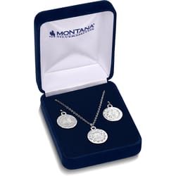 Montana Silversmiths Women's Engraved Floral Silver Jewelry Sets Water Resistant