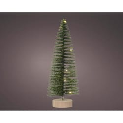 Lumineo LED Green Tree Table Decor 12 in.