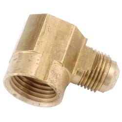 Anderson Metals 3/8 in. Flare Elbow in. X 3/8 in. D FIP Brass 90 Degree Elbow