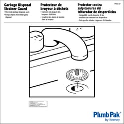 Plumb Pak 3 in. D White Plastic Strainer Assembly and Disposal Flange Set
