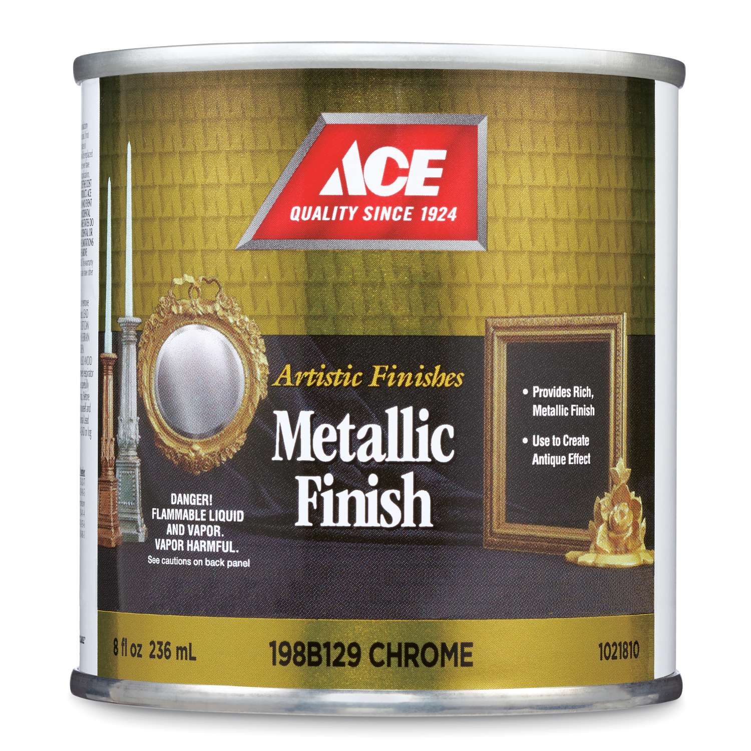 Ace Artistic Finishes Metallic Chrome Solvent-based Paint Interior 660