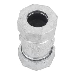 STZ Industries 1/2 in. Compression X 1/2 in. D Compression Galvanized Malleable Iron 3 in. L Couplin