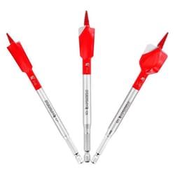 Diablo 6 in. L High Carbon Steel Nail-Embedded Wood Spade Bit Set Hex Shank 3 pc