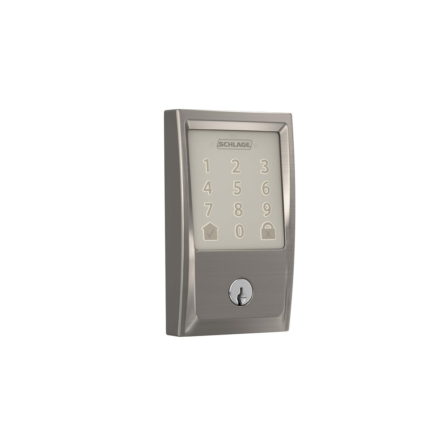 Schlage Encode Satin Nickel Metal Wifi Deadbolt Sansujyuku sansujyuku.com