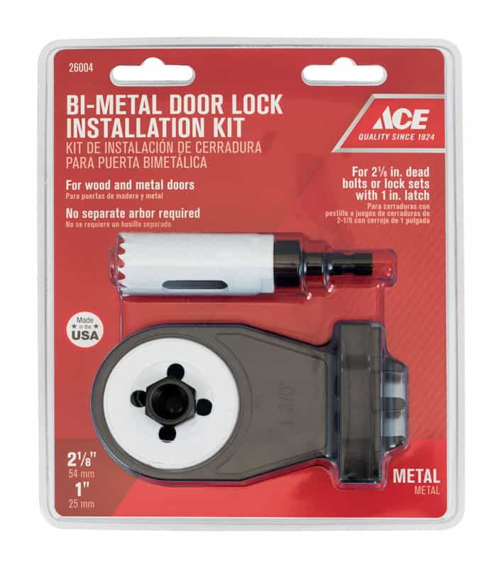 Ace Bi Metal Door Lock Installation Kit Ace Hardware