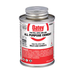 Oatey Clear All-Purpose Cement For ABS/CPVC/PVC 4 oz