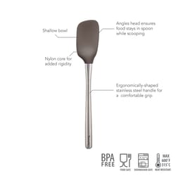 Tovolo Flex-Core Charcoal Silicone/Stainless Steel Spoonula