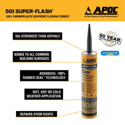Black Jack Super Flash Gloss Black Elastomeric Flashing Cement 10 oz