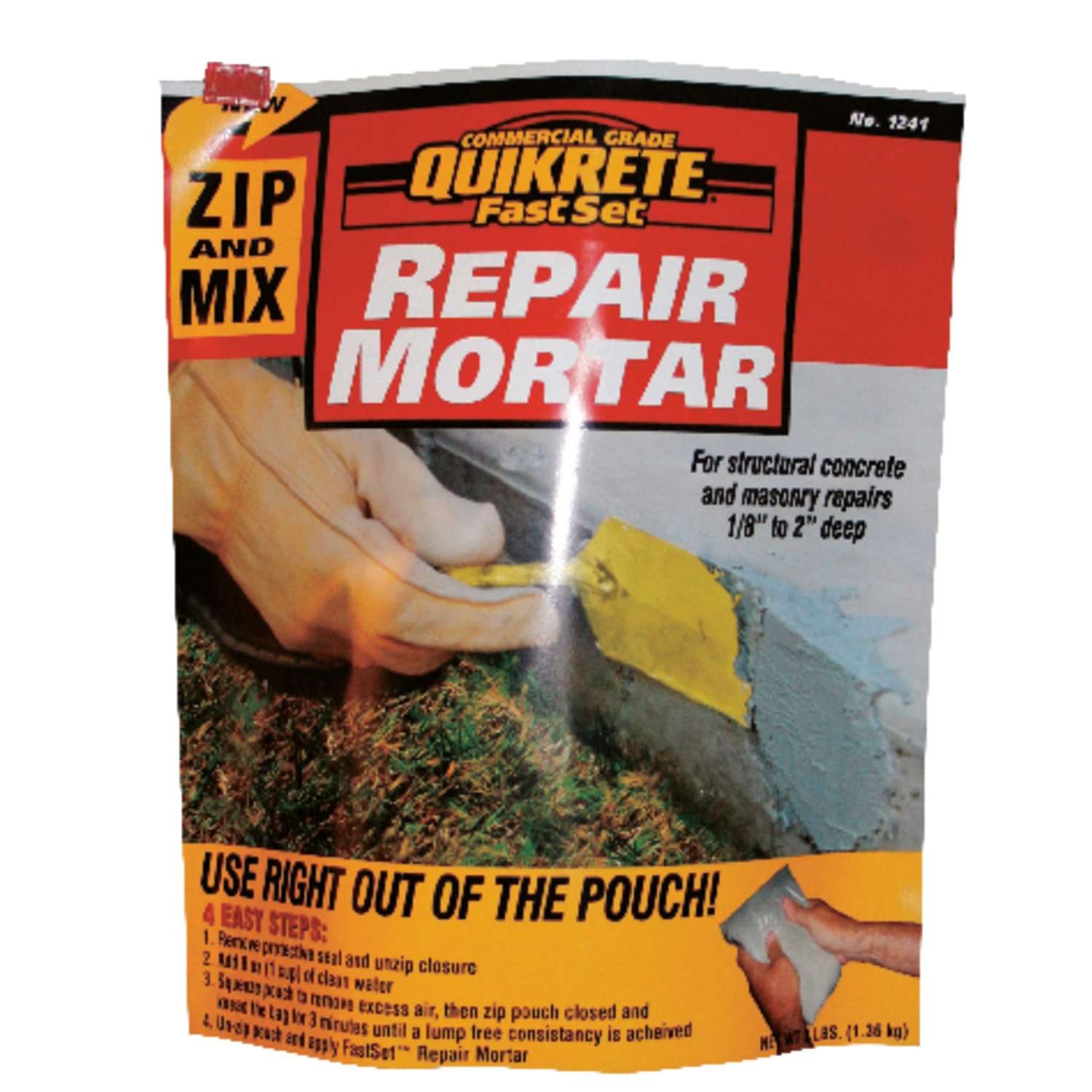 Quikrete Fast Set Repair Mortar 3 lb Gray Ace Hardware