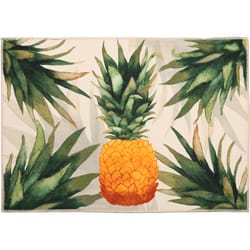 Olivia's Home 22 in. W X 32 in. L Multi-Color Miami Pineapple Polyester Accent Rug