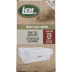 LEM Clear Meat Lug Liners 25 pk