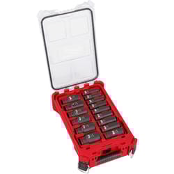Milwaukee Shockwave 1/2 in. drive SAE 6 Point Deep Impact Socket Set 15 pc