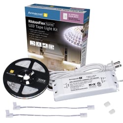 Armacost Lighting RibbonFlex 16 ft. L White Plug-In LED Tape Light Kit 1 pk