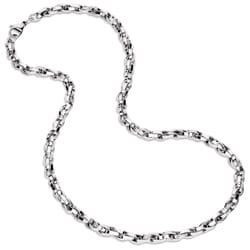Montana Silversmiths Men's Rope Chain Silver Necklace Stainless Steel One Size Fits Most