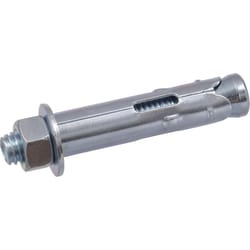 HILLMAN 1/2 in. D X 2-1/4 in. L Steel Hex Head Sleeve Anchors 15 pc