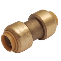 SharkBite Push to Connect 3/8 in. PTC X 3/8 in. D PTC Brass Coupling