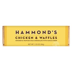 Hammond's Candies Chicken and Waffles Milk Chocolate Candy Bar 2.25 oz