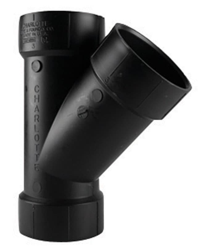 ABS006000600 Charlotte Pipe 1-1/2 in. Hub X 1-1/2 in. D Hub ABS sku ABS006000600