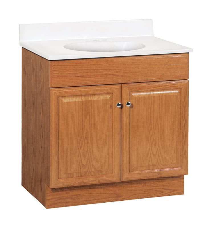 UPC 094803032818 product image for Continental Cabinets Single Oak Vanity Combo 32 in. H x 30 in. W x 18 in. D | upcitemdb.com