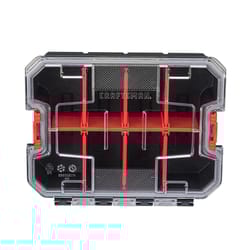 Craftsman VersaStack 7.5 in. W X 2.76 in. H Small Parts Bin Plastic 8 compartments Black/Red