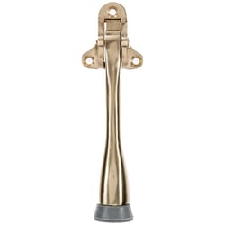Ace 5 in. W Solid Brass w/Rubber Stop Brass Kick-Down Door Holder Mounts to floor 7/64 in.