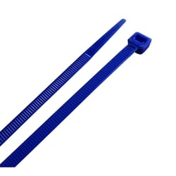 Home Plus 8 in. L Blue Cable Tie 100 pk