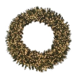 Holiday Bright Lights 48 in. D LED Prelit Warm White Wreath