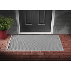 WeatherTech Outdoor Mats 30 in to W X 60 in to L Gray Thermoplastic Door Mat