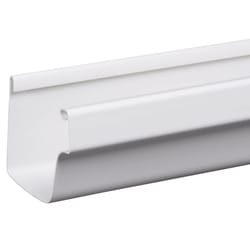 Amerimax 5 in. W X 120 in. L White Vinyl Traditional Gutter