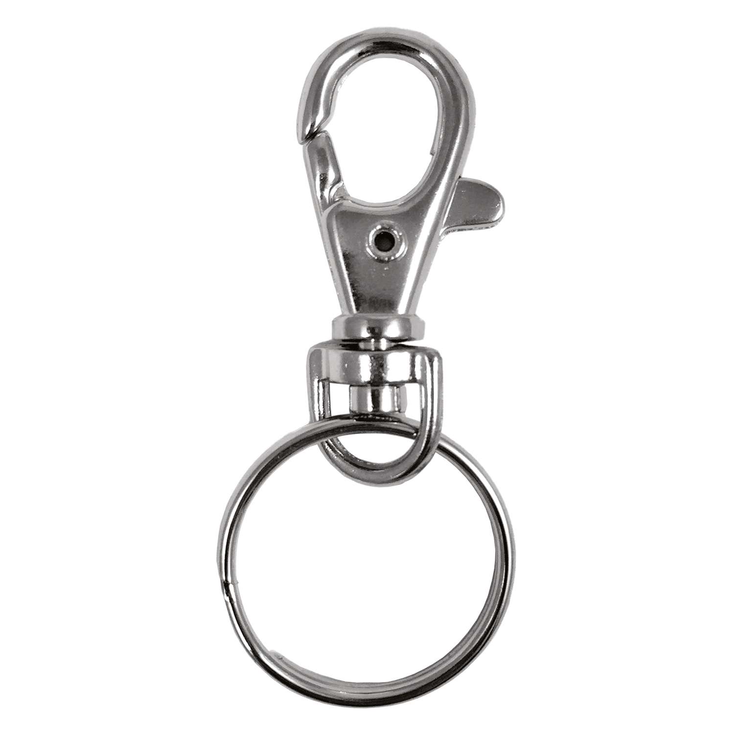 HyKo 2GO 1 in. D NickelPlated Steel Silver Trigger Snap with Split