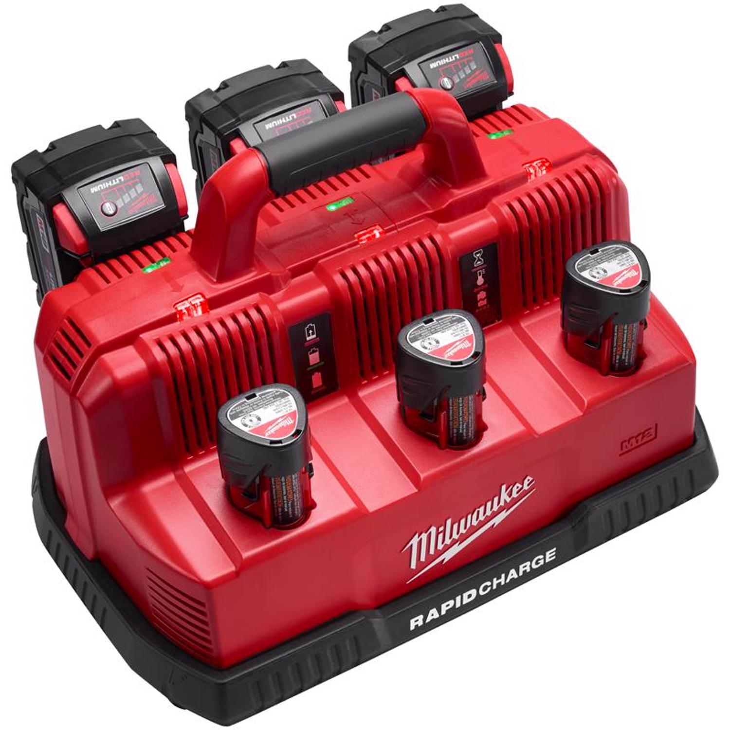 Photos - Battery Charger Milwaukee M18/M12 18/12 V 6-Port Rapid Charging Station 1 pc 48-59-1807 