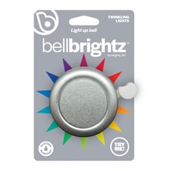 Brightz Bell Brightz Silver LED Bike Bell ABS Plastics 1 pk