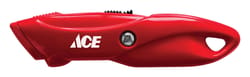 Ace 5 in. Sliding Utility Knife Red 1 pk