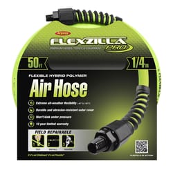 Legacy Flexzilla Pro 50 ft. L X 1/4 in. D Hybrid Polymer Air Hose 300 psi Zilla Green