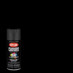 Krylon Fusion All-In-One Flat Black Paint+Primer Spray Paint 12 oz