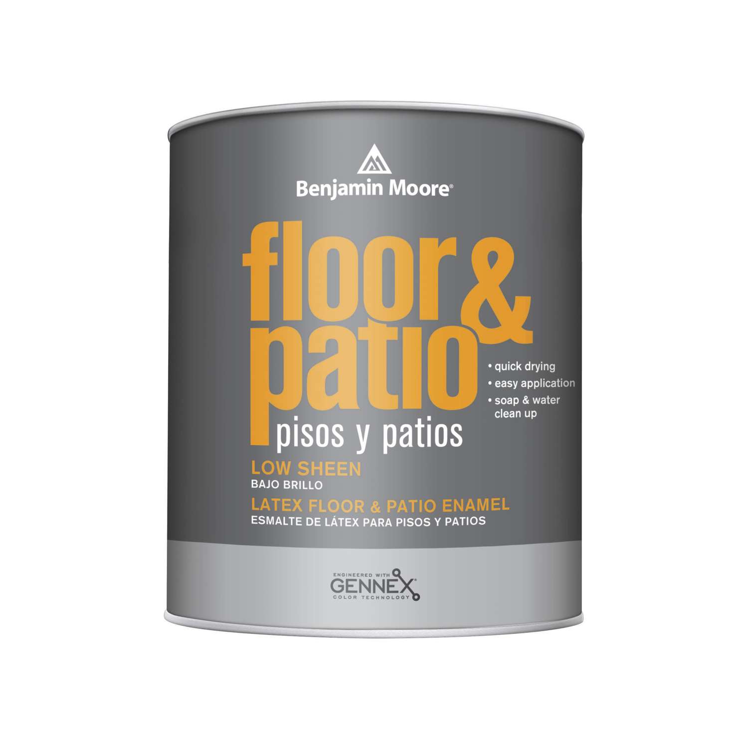 Benjamin Moore Floor & Patio Satin Brush/Roller Enamel Paint 1 qt - Ace ...