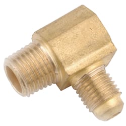 Anderson Metals 5/8 in. Male Flare in. X 3/4 in. D MIP Brass 90 Degree Elbow