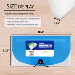 Bazic Products Assorted 13-Pocket Expanding File 1 pk