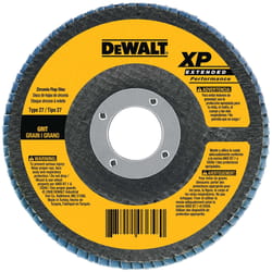 DeWalt 4-1/2 in. D X 5/8-11 in. Zirconia Type 29 Flap Disc 80 Grit 1 pc