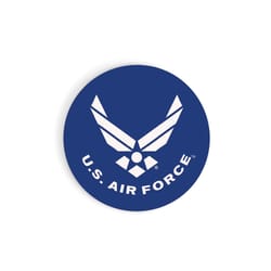 P. Graham Dunn Blue/White Air Force Logo Car Coaster 1 pk