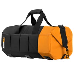 ToughBuilt 6.5 in. W X 10.5 in. H Polyester Massive Mouth Tool Bag 51 pocket Black/Gray/Orange 1 pc