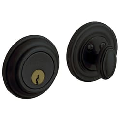 Baldwin Estate Satin Black Brass Single Cylinder Deadbolt