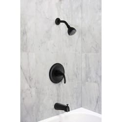 Huntington Brass Trend Matte Black Tub and Shower Faucet