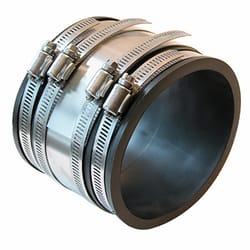 Fernco Schedule 40 4 in. Hub each X 4 in. D Hub PVC 4 in. Coupling 1 pk