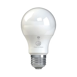GE LED+ A19 E26 (Medium) LED Dusk to Dawn Bulb Daylight 60 Watt Equivalence 1 pk