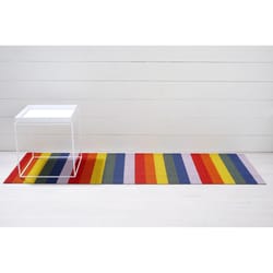 Chilewich 24 in. W X 72 in. L Multicolored Pride Stripe Vinyl Runner Mat