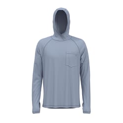 Dickies XXL Long Sleeve Men's Hooded Blue Pullover Tee Shirt