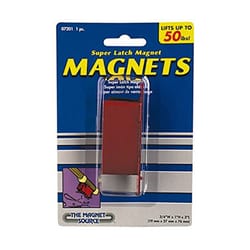 Magnet Source 3 in. L X .75 in. W Red Latch Magnet 50 lb. pull 1 pc