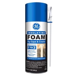 GE White Foam Big Gaps and Cracks Insulating Sealant 12 oz