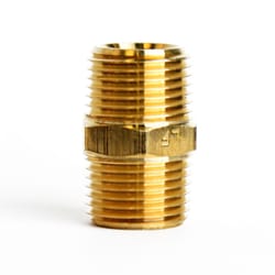 ATC 3/8 in. MPT 3/8 in. D MPT Yellow Brass Hex Nipple